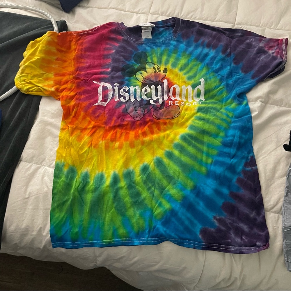 Tie dye disneyland shirt